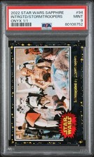 2022 Topps Chrome Star Wars Sapphire Interrogated By Stormtroopers #94 Onyx 1/1 picture