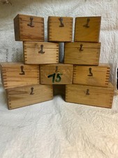 10x Vintage DDR Educational Slide Sets Wood Box Karl-Marx-Stadt GDR Technical picture