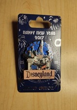 Disneyland Happy New Year 2017 Oswald the Lucky Rabbit & Ortensia spinner Pin LE picture