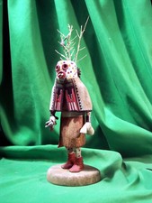 Hopi Kachina Doll -The Masau'u Kachina, by Philbert Poleyestewa - Incredible picture
