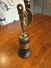 1948 MCBC Bronze Goddess Winged Trophy Vintage picture