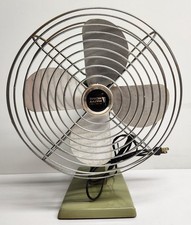 Vintage Happy Home Fan Table Top 11” Mid Century Working Portable Metal Free SH picture