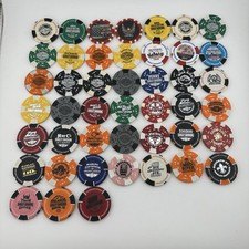 Harley Davidson Poker Chip Lot 45 Multiple States Dealers Rides Cayman Jamaica picture