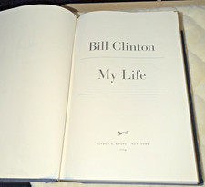 Bill Clinton My Life 1st Edition Autobiography Hard Cover Hilary Clinton Book picture