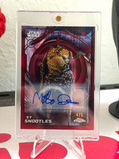 Topps 2026 Topps Chrome Star Wars Sy Snootles Mike Quinn Auto 4/5 Refr #13 picture