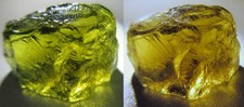 Rare Green Yellow Shifting Color To Gold Andalucite Rough Madagascar 10.0 Crt picture