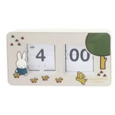 Studio clip × Dick Bruna Flip Clock Miffy Digital Flip Clock White New Gifts picture