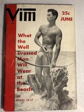 VIM JUNE 1956 PHYSIQUE PHOTOGRAPHY & ART MAGAZINE GAY Interest RARE picture