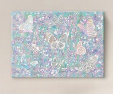 Korean Mother of Pearl Butterfly Lacquer Art Panel Najeonchilgi Wall 40.9X27.3cm picture