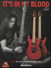 Firewind Gus G. Signature Jackson USA Pro San Dimas guitar advertisement print picture