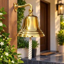 Personalized Brass Ship Bell,Custom Engraved Nautical Home Decor (4 inch-12inch) picture