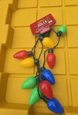 Festive Voice - Be Jolly - Flashing Christmas Jumbo Light Up Necklace - NWT picture