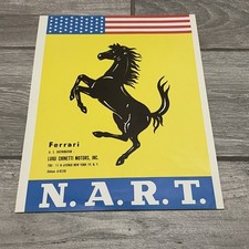 ORIGINAL Ferrari NART N.A.R.T. Luigi Chinetti Motors Sticker VINTAGE 6-8530 RARE picture