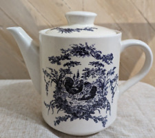 California Pantry Teapot Blue Country French Rooster Ceramic picture