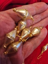 Vintage Mercury Glass  Christmas ornaments  Czech Republic NOS - Micro picture