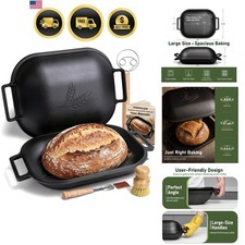 Cast Iron Bread Oven with Lid 9.5QT for Home Sourdough Baking picture