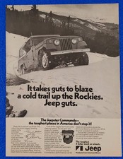 1971 KAISER JEEP JEEPSTER COMMANDO PRINT AD