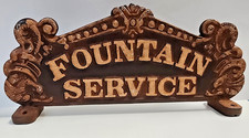 Fountain Service Coca-Cola Vintage Cast Iron Sign From Drug Store picture