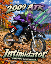 2009 ATK 700 Intimidator Dirt Bike Motorcycle 8x10 Glossy Photo Print Art picture