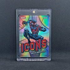 SPIDER-MAN MILES MORALES SILVER REFRACTOR HOLOFOIL 2026 Topps Chrome - Marvel picture
