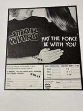 STAR WARS 1970’s Official vintage t-shirt order form 2T-541 MAIL IN picture