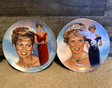 Bradford Exchange Princess Diana Limited Edition Plates Set of 2 1998 picture