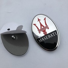 For Maserati Ghibli Quattroporte Granturismo Front Bumper Emblem Badge Black picture