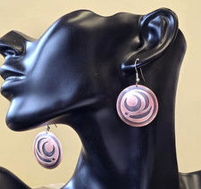 Northwest Coast Native Art stunning Salmon Egg Copper earrings picture