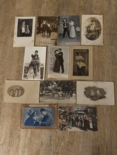 12 - RPPC Antique Real Photo Postcards Early 1900's Lot , Women, Men, Children picture