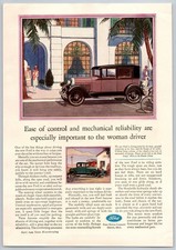 Vintage 1929, Ford, Fordor Sedan, Auto, Automobile, Car 20's Print Ad picture