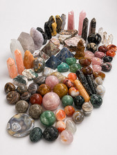 100LB Super Bulk Mixed Crystal Lot – Carved, Freeform & Raw Stones picture