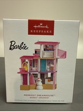 2025 Hallmark Barbie Merriest Dreamhouse Magic Light & Sound Keepsake Ornament picture