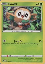2022 POKÉMON SWORD AND SHIELD FATESHIFT #19 ROWLET FULL ART picture