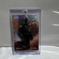 Topps 2024 Star Wars Chrome Refractor #11 Boba Fett The Book of Boba Fett picture