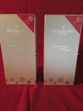 Waterford Snowflake Wishes Love 2020 10th Edition Flutes Pair NIB Boxes Charms picture