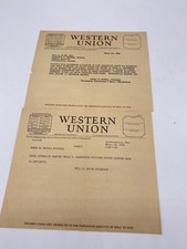 1940 SCARCE western union Philo Farnsworth television inventor company picture