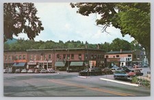 Bristol NH Main Street 1968 Postcard Rollins Block Londonderry Inn Vintage picture