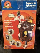 ThinkTek Looney Tunes Tweety & Sylvester Talking Animated Quartz Wall Clock  picture