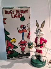 1995 Warner Bros Bugs Bunny Christmas Light WORKS Original Box picture