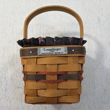 Longaberger 1993 Inaugural Basket with Liner and Protector picture