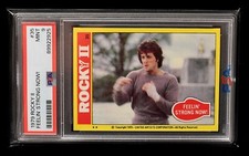 1979 Rocky II Feeling Strong Now #35 Rocky Balboa (RC) - PSA 9 MINT (POP 10) picture