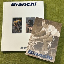 2000 BIANCHI Bicycle Catalog pp. 50 + ROAD Pista MTB  with Fausto Coppi Postcard picture