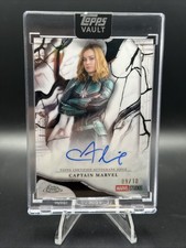 2026 Topps Marvel Vault Captain Marvel Immortal Autographs Card Brie Larson /10 picture