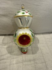 Christopher Radko Saraband Triple Indent Reflector Drop Christmas Ornament 1993 picture