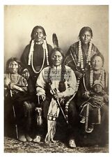 CHIEF SITTING BULL AND HIS FAMILY NATIVE AMERICANS 5X7 PHOTO picture
