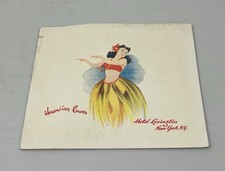 1959 New York Hotel Lexington Hawaiian Room Restaurant Souvenir Photo picture