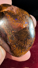 Polished Koroit Boulder Opal Specimen Freeform w/ Blue play of color - Large picture