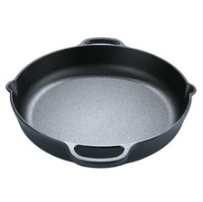 Pre-Seasoned 14 in. Cast Iron Skillet, Black picture