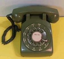 Vintage Stromberg Carlson Green Rotary Phone Area Code 615 Plate USA Made picture