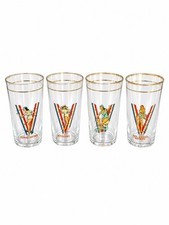 Vintage WWII 1942 Victory Glasses Tumbler Cups Philip Ronald Products Co picture